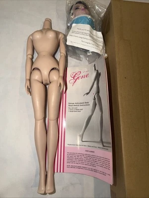 Integrity Toys Gene Marshall Skin Tone Doll 14” Body Replacement TULABELLE Head - Image 1 of 4