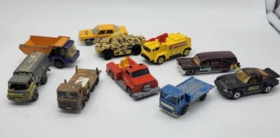 Lote de vehículos Matchbox camión de bomberos plataforma tanque Porsche camión cisterna volquete Foto 1 de 4