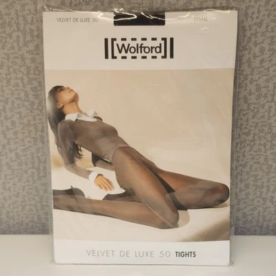 Medias Wolford Velvet De Luxe 50 Talla S Negras 10687 - 7005 Nuevas Selladas Foto 1 de 4