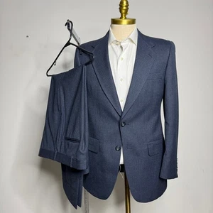 Kuppenheimer Tuta Uomo Lana Gessato 38R 30W Blu Navy - Foto 1 di 11