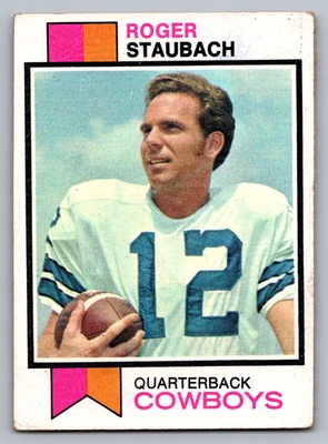 1973 TOPPS #475 ROGER STAUBACH COWBOYS - Image 1 of 3