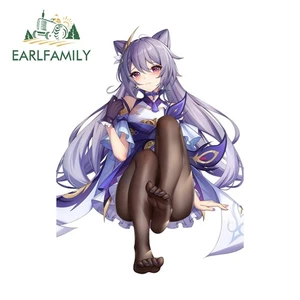 EARLFAMILY 5.1" Keqing Car Sticker Artistic Racing Drifting Vehicle JDM Decal - Picture 1 of 11