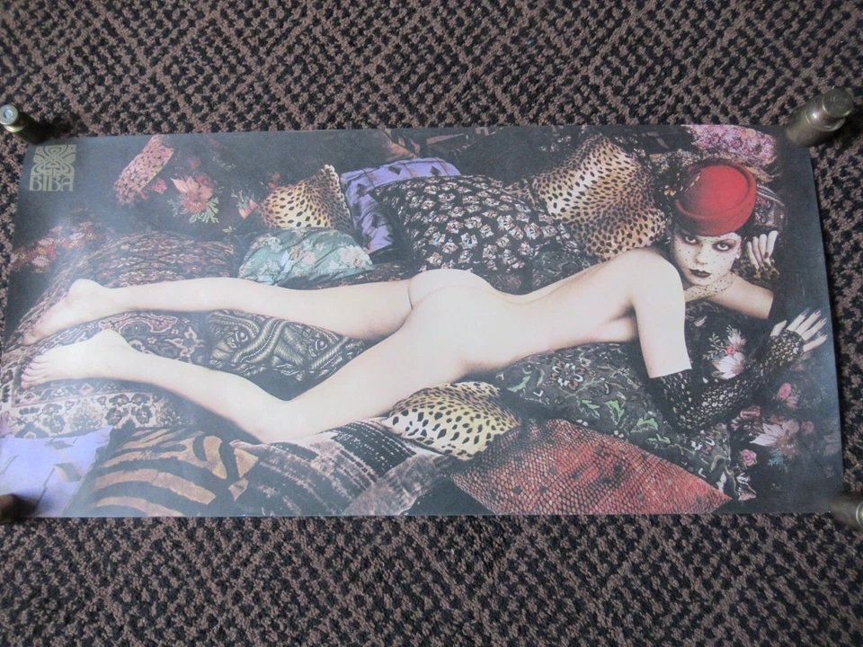 1974 Original Biba (1964-1975) Poster 28"x13.5" Near Mint Barbara Hulanicki - Image 1 of 4