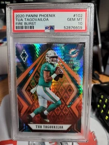 Panini Phoenix Fanatics Fire Burst Tua Tagovailoa 2020 radiocontrol Dolphins #102 psa 10 - Imagen 1 de 2