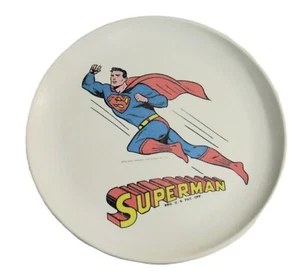 Melmac Superman Man Of Steel Plate 8” Dinnerware Boonton Holding Co 1966 Vintage - Picture 1 of 5