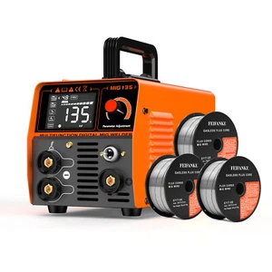 135A Fülldraht Schweißgerät Ohne Gas 230V MIG135 mit Fülldraht 0.8/0.9/1.0MM 3KG - Bild 1 von 17