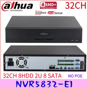 Dahua NVR5832-EI 32CH 8 SATA NVR Face Recognition 32MP Network Video Recorder - Picture 1 of 11