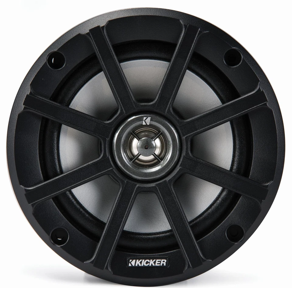 Kicker 51PSC652 6.5" 160mm 2-Ohm Weather-Proof Coaxial Speakers Pair Open Box
