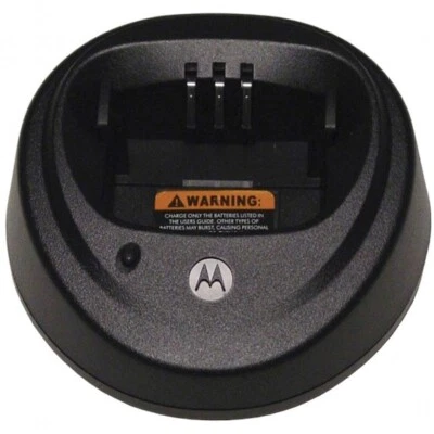 Motorola WPLN4137BR Replacement Base w/ Power Cord CP150, CP200, PR400 - Image 1 of 4