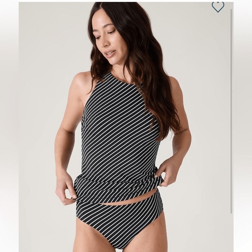 Summer Mae Tankini Swimsuits For Women Bathing Suits Two Piece Ruched Tummy  Control Round Neck With V-Wire Swim Suits Blue Crown