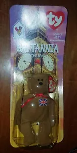 ***RARE*** McDonald’s TY Beanie Baby Britannia The Bear WITH Multiple TAG ERRORS - Picture 1 of 8