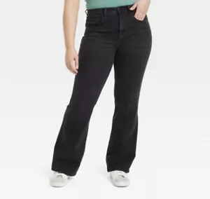 Universal Thread High-Rise Flare Jeans Gr. 16 S - Black Wash - NEU - Bild 1 von 6