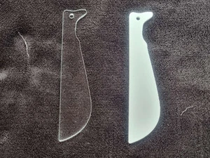 Jason knife shape Sublimation crafting blank Acrylic clear or white - Picture 1 of 16