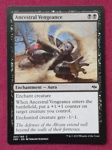 Magic The Gathering FATE REFORGED ANCESTRAL VENGEANCE black card MTG - Picture 1 of 2