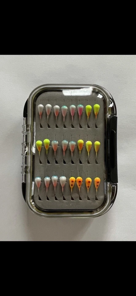 Plantillas de pesca de tungsteno en estuche (50 en total) 4 mm 5 mm y 6 mm Foto 1 de 4