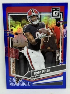 2023 Donruss Optic Football KYLE PITTS #/199 Blue Refractor Falcons  - Picture 1 of 2