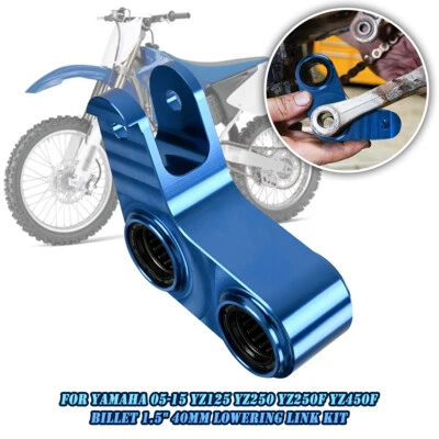 For Yamaha 2005-15 YZ125 YZ250 YZ250F YZ450F Billet 1.5" 40mm Lowering Link Kit Foto 1 de 4