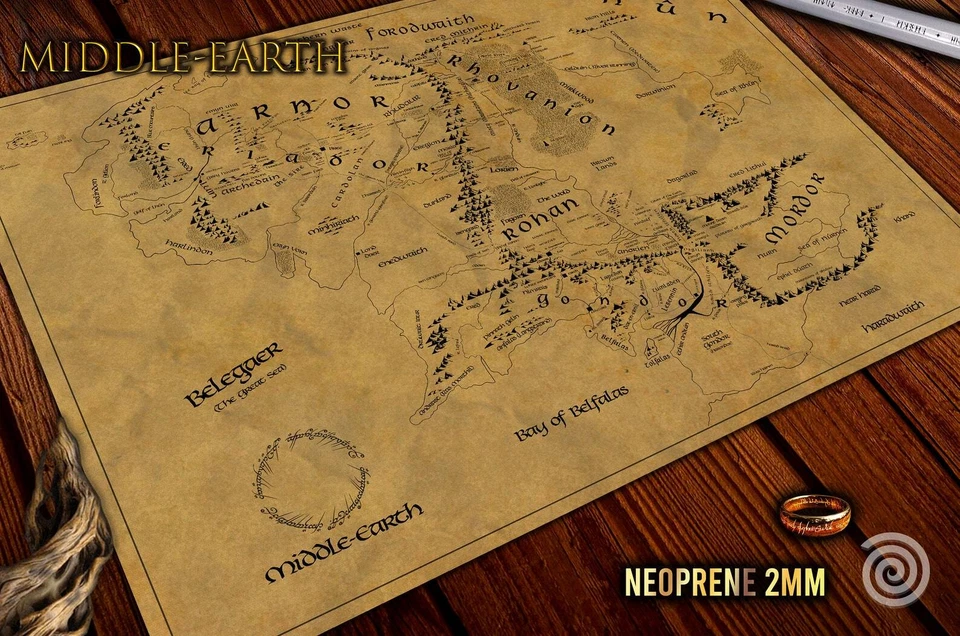 Middle Earth Map gamemat - Imagen 1 de 3
