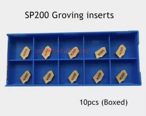 10PCS 2MM GTN Grooving Cut-Off Carbide Inserts SP200 ZM20 FOR SPB26-2 - Picture 1 of 4