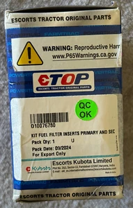 Escorts Original Tractor Parts - Kit Fuel Filter Inserts - Kubota Limited - Picture 1 of 2