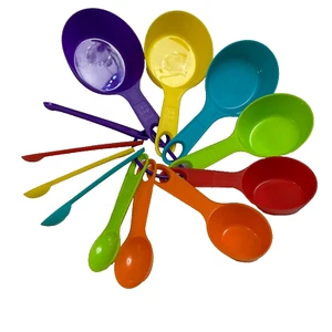 12 Pieces Multi Colours Measuring Cups and Spoons Set for Baking and Cooking - Picture 1 of 12