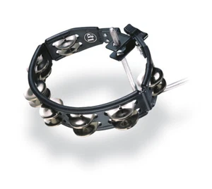 LP Cyclops Mounted Tambourine, Black, Steel - Picture 1 of 1