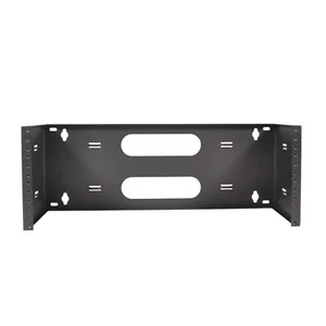 Soporte de montaje en pared de acero con bisagras 4U 19 pulgadas panel de conexión oscilante de 19"" profundidad de 6" - Imagen 1 de 5