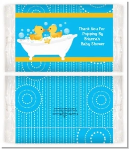 Twin Duck - Custom Baby Shower Popcorn Wrappers - Set of 12 - Picture 1 of 4
