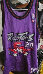 Camiseta deportiva de campeón vintage de los Toronto Raptors de la NBA Damon Stoudamire #20 talla 44 RARA - Imagen 1 de 3