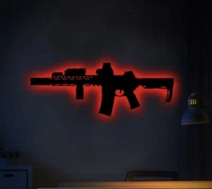 Ar15 Gun Wall Light - Picture 1 of 6