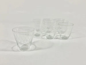9x Kosta Boda Vicke Lindstrand Sickan Crystal Tumbler Water Glass - Picture 1 of 8