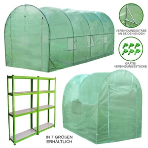 Polytunnel mit Folie Gewächshaus Treibhaus Tomatenhaus Pflanzenhaus Folientunnel - Bild 1 von 175
