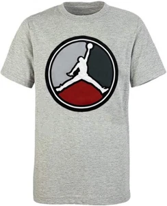 Nike Air Jordan Boy's AJ VIII Front Circle Shirt (Carbon Heather) 953917 - Picture 1 of 1