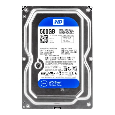 WESTERN DIGITAL BLUE 500GB 7200RPM 32MB CACHE SATA III 3.5'' WD5000AZLX - Bild 1 von 3