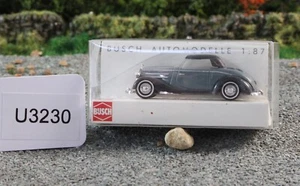Busch HO 1:87 Grey Mercedes-Benz 170s Cabrio Very Good FNQHotwheels U3230 - Picture 1 of 6