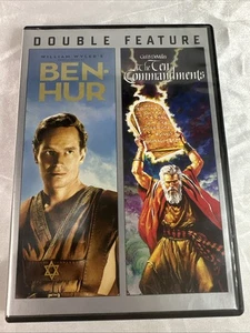 Ben Hur and The Ten Commandments Double Feature DVD Set Classic Movies - Imagen 1 de 4