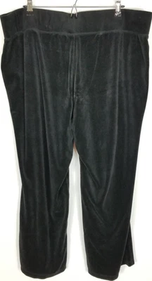 Talbots Women Plus Velour Pull on Pants Size 3X Petite Elastic Waist Cropped - Image 1 of 4