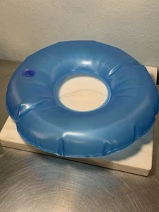 "Cojín de asiento inflable para hemorroides embarazo y dolor de coxis, 12"" azul" - Imagen 1 de 5