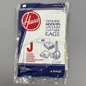 Genuine Hoover Type J Vacuum Bags Style 4010010J - OEM New - 4 Pack - Picture 1 of 2