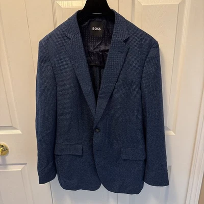 HUGO BOSS Jawen Slim-Fit Tweed Blazer 44R - Image 1 of 4