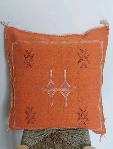 Moroccan Cactus Sabra Silk Handmade Pillows Cushion Cover, Boho, Berber - Picture 1 of 10