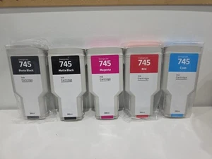 6 Pack - Compatible HP745 Ink Cartridges, Suitable for HP Designjet Z2600 Z5600 - Picture 1 of 6