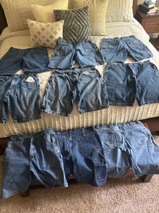 Pantalones cortos de carpintero de mezclilla Wrangler cintura 36 - Imagen 1 de 10