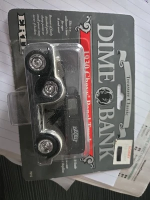 Vintage 1992 Ertl Dime Bank Agway 1930 Chevy Black Panel Truck - New Lot# 2 - Image 1 of 4