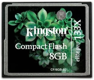 Kingston Elite Pro 8 GB 133x CompactFlash Memory Card (CF/8GB-S2) - Picture 1 of 1