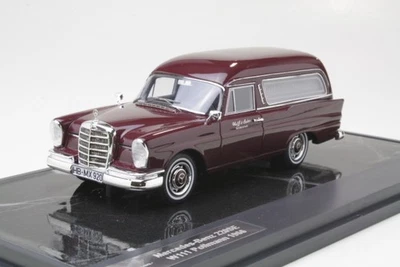 Mercedes Benz 220 Si W111 Pollmann Hearse 1966 Dark Red Matrix MX41302-092 1:43 - Immagine 1 di 2