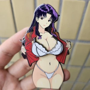  Anime Misato Katsuragi Figura Magnética Metal Esmalte Pin Insignia en stock - Imagen 1 de 2