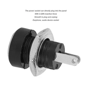20Pcs DC-022B Power Supply Female Jack Socket Thread W/Nut Copper Panel Tool - Picture 1 of 13