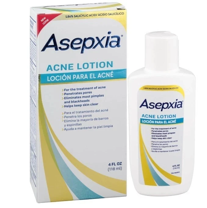 Loción astringente para acné ASEPXIA 1,86 % ácido salicílico para espinillas puntos negros zueco Foto 1 de 1