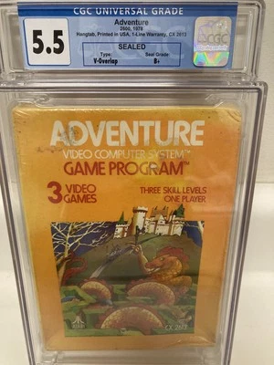 Adventure,Atari 2600,Rare Egg Room,Sealed Orange Box,3rd Print,nib wata,cgc,NES - Image 1 of 4